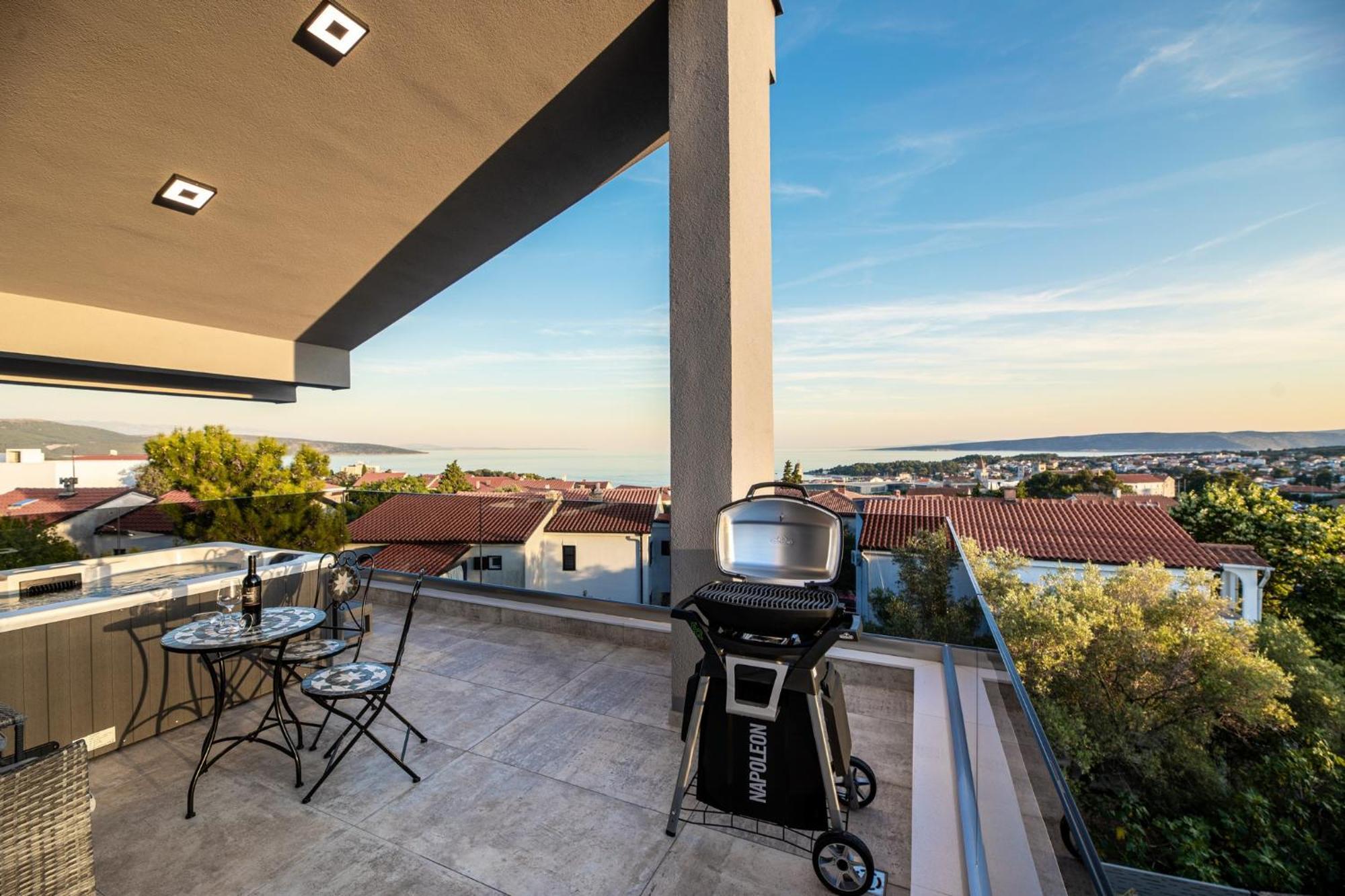 Luxury Villa Adria Apartments Krk Town Exterior foto